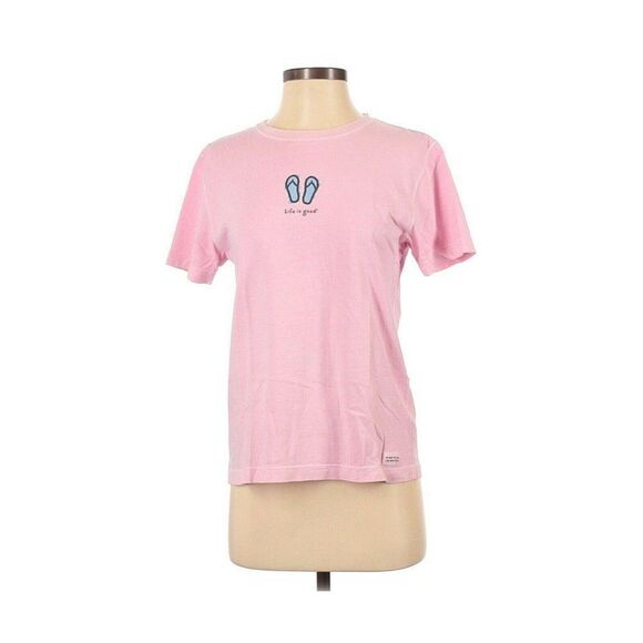 Life is Good T-Shirt FLIP FLOPS Beach - Picture 1 of 4